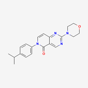 molecular formula C20H22N4O2 B5181803 2-(morpholin-4-yl)-6-[4-(propan-2-yl)phenyl]pyrido[4,3-d]pyrimidin-5(6H)-one 