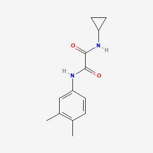 molecular formula C13H16N2O2 B5181900 N-cyclopropyl-N'-(3,4-dimethylphenyl)ethanediamide 