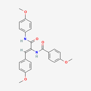molecular formula C25H24N2O5 B5182032 4-methoxy-N-[(Z)-3-(4-methoxyanilino)-1-(4-methoxyphenyl)-3-oxoprop-1-en-2-yl]benzamide 