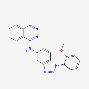 molecular formula C23H19N5O B5182051 N-[1-(2-METHOXYPHENYL)-1H-1,3-BENZIMIDAZOL-5-YL]-N-(4-METHYL-1-PHTHALAZINYL)AMINE 