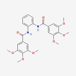 molecular formula C26H28N2O8 B5182163 3,4,5-TRIMETHOXY-N-[2-(3,4,5-TRIMETHOXYBENZAMIDO)PHENYL]BENZAMIDE 
