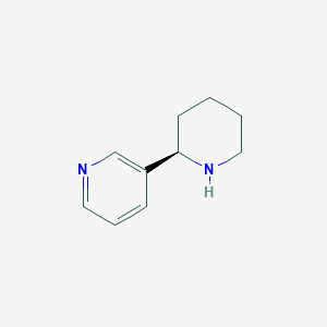 molecular formula C10H14N2 B051822 (R)-3-(Piperidin-2-YL)pyridine 