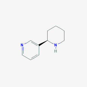molecular formula C10H14N2 B051822 (R)-3-(Piperidin-2-YL)pyridine CAS No. 34366-21-7