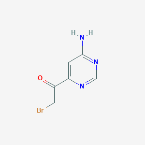 molecular formula C6H6BrN3O B051823 1-(6-Aminopyrimidin-4-yl)-2-bromoethanone CAS No. 117053-51-7
