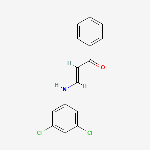 molecular formula C15H11Cl2NO B5182349 (2E)-3-[(3,5-Dichlorophenyl)amino]-1-phenylprop-2-EN-1-one 