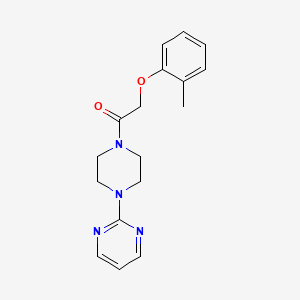 molecular formula C17H20N4O2 B5182374 2-(2-METHYLPHENOXY)-1-[4-(2-PYRIMIDINYL)PIPERAZINO]-1-ETHANONE 