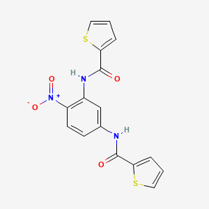 molecular formula C16H11N3O4S2 B5182451 N-[2-NITRO-5-(THIOPHENE-2-AMIDO)PHENYL]THIOPHENE-2-CARBOXAMIDE CAS No. 5245-72-7