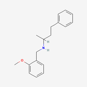 molecular formula C18H23NO B5182603 N-[(2-methoxyphenyl)methyl]-4-phenylbutan-2-amine 