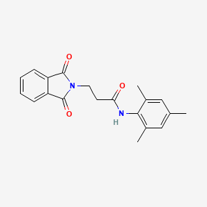 molecular formula C20H20N2O3 B5182618 3-(1,3-dioxoisoindol-2-yl)-N-(2,4,6-trimethylphenyl)propanamide 