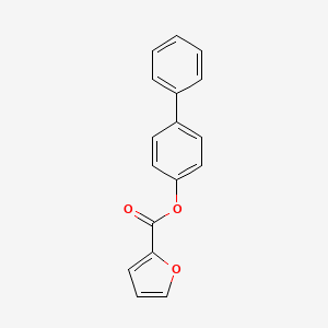molecular formula C17H12O3 B5182664 [1,1'-BIPHENYL]-4-YL FURAN-2-CARBOXYLATE CAS No. 75742-01-7
