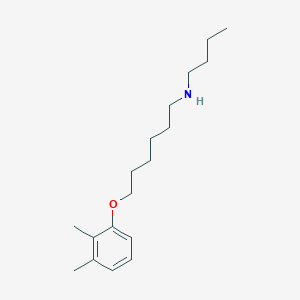 molecular formula C18H31NO B5182737 N-butyl-6-(2,3-dimethylphenoxy)hexan-1-amine 