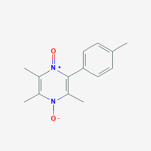 molecular formula C14H16N2O2 B5182846 2,3,5-Trimethyl-6-(4-methylphenyl)-4-oxidopyrazin-1-ium 1-oxide 