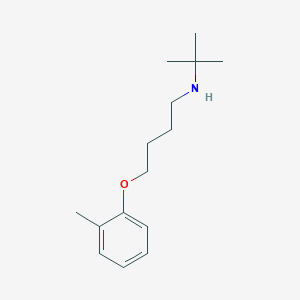 molecular formula C15H25NO B5182873 N-tert-butyl-4-(2-methylphenoxy)butan-1-amine 