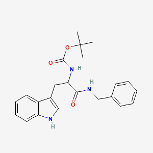 molecular formula C23H27N3O3 B5182886 TERT-BUTYL N-[1-(BENZYLCARBAMOYL)-2-(1H-INDOL-3-YL)ETHYL]CARBAMATE 