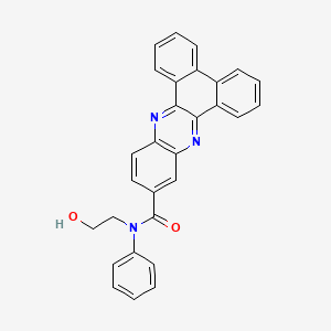 molecular formula C29H21N3O2 B5183066 N-(2-hydroxyethyl)-N-phenylphenanthro[9,10-b]quinoxaline-11-carboxamide 