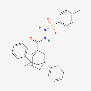 molecular formula C30H32N2O3S B5183244 N'-(4-Methylbenzenesulfonyl)-3,5-diphenyladamantane-1-carbohydrazide 