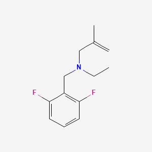 molecular formula C13H17F2N B5183342 N-[(2,6-difluorophenyl)methyl]-N-ethyl-2-methylprop-2-en-1-amine 
