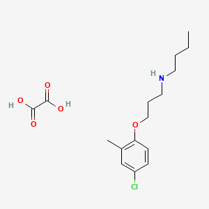 molecular formula C16H24ClNO5 B5183361 N-[3-(4-chloro-2-methylphenoxy)propyl]butan-1-amine;oxalic acid 