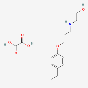molecular formula C15H23NO6 B5183403 2-[3-(4-Ethylphenoxy)propylamino]ethanol;oxalic acid 