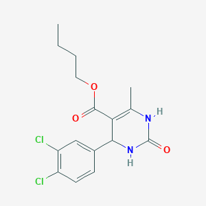 molecular formula C16H18Cl2N2O3 B5183419 Butyl 4-(3,4-dichlorophenyl)-6-methyl-2-oxo-1,2,3,4-tetrahydropyrimidine-5-carboxylate 