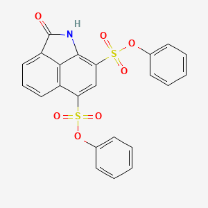 molecular formula C23H15NO7S2 B5183437 diphenyl 2-oxo-1H-benzo[cd]indole-6,8-disulfonate 