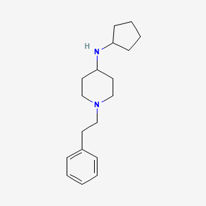 molecular formula C18H28N2 B5183516 N-cyclopentyl-1-(2-phenylethyl)piperidin-4-amine 