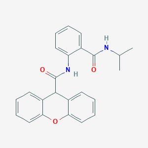 molecular formula C24H22N2O3 B5183545 N-[2-(propan-2-ylcarbamoyl)phenyl]-9H-xanthene-9-carboxamide 