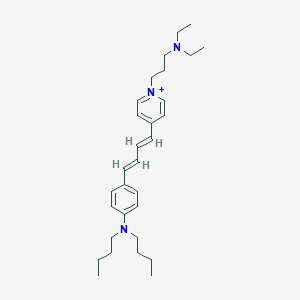 molecular formula C30H46N3+ B051849 N,N-dibutyl-4-[(1E,3E)-4-[1-[3-(diethylamino)propyl]pyridin-1-ium-4-yl]buta-1,3-dienyl]aniline CAS No. 119738-64-6