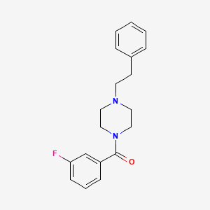 molecular formula C19H21FN2O B5185136 (3-FLUOROPHENYL)(4-PHENETHYLPIPERAZINO)METHANONE 