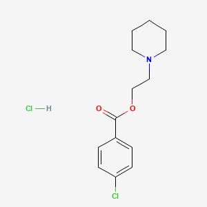 molecular formula C14H19Cl2NO2 B5185810 2-Piperidin-1-ylethyl 4-chlorobenzoate;hydrochloride 