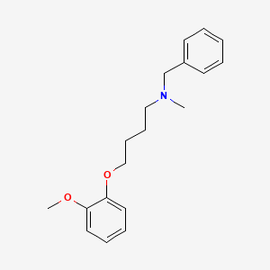 molecular formula C19H25NO2 B5186091 N-benzyl-4-(2-methoxyphenoxy)-N-methylbutan-1-amine 