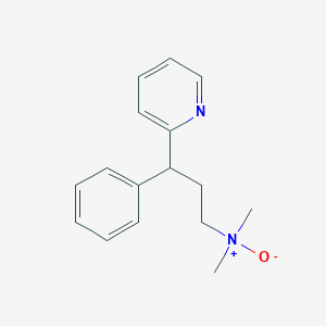 molecular formula C16H20N2O B051861 N,N-dimethyl-3-phenyl-3-pyridin-2-ylpropan-1-amine oxide CAS No. 12656-98-3