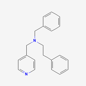 molecular formula C21H22N2 B5186127 N-benzyl-2-phenyl-N-(pyridin-4-ylmethyl)ethanamine 