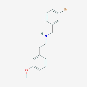 molecular formula C16H18BrNO B5186351 N-[(3-bromophenyl)methyl]-2-(3-methoxyphenyl)ethanamine 