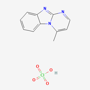 molecular formula C11H10ClN3O4 B5186366 4-Methylpyrimido[1,2-a]benzimidazole;perchloric acid 