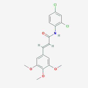 molecular formula C18H17Cl2NO4 B5186664 (E)-N-(2,4-DICHLOROPHENYL)-3-(3,4,5-TRIMETHOXYPHENYL)-2-PROPENAMIDE 