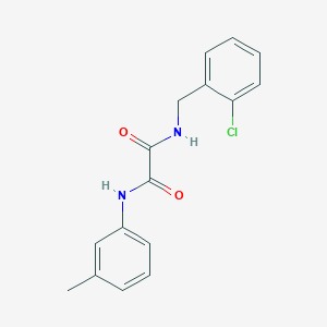 molecular formula C16H15ClN2O2 B5186701 N-(2-CHLOROBENZYL)-N-(3-METHYLPHENYL)ETHANEDIAMIDE 