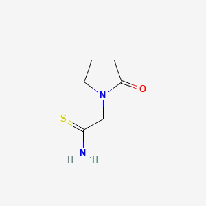 molecular formula C6H10N2OS B5186925 1-Pyrrolidineethanethioamide, 2-oxo- CAS No. 126647-12-9