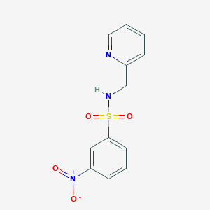 molecular formula C12H11N3O4S B5186948 3-Nitro-N-pyridin-2-ylmethyl-benzenesulfonamide 