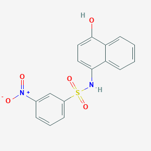 molecular formula C16H12N2O5S B5187150 N-(4-hydroxynaphthalen-1-yl)-3-nitrobenzenesulfonamide CAS No. 64920-20-3