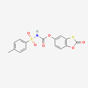 molecular formula C15H11NO6S2 B5187210 (2-oxo-1,3-benzoxathiol-5-yl) N-(4-methylphenyl)sulfonylcarbamate 