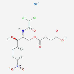 molecular formula C15H15Cl2N2O8Na B051873 氯霉素钠琥珀酸盐 CAS No. 982-57-0