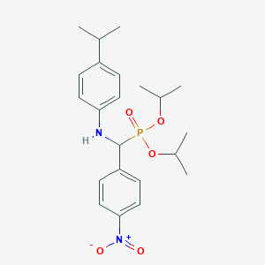 molecular formula C22H31N2O5P B5187615 N-[di(propan-2-yloxy)phosphoryl-(4-nitrophenyl)methyl]-4-propan-2-ylaniline 
