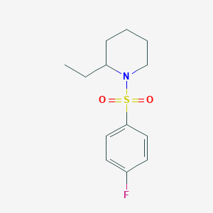 2-ethyl-1-[(4-fluorophenyl)sulfonyl]piperidine