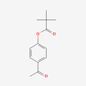 molecular formula C13H16O3 B5187719 4-acetylphenyl pivalate CAS No. 72734-76-0
