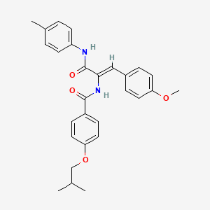 4-isobutoxy-N-(2-(4-methoxyphenyl)-1-{[(4-methylphenyl)amino]carbonyl}vinyl)benzamide