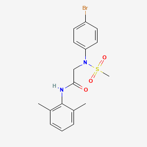 N~2~-(4-bromophenyl)-N~1~-(2,6-dimethylphenyl)-N~2~-(methylsulfonyl)glycinamide