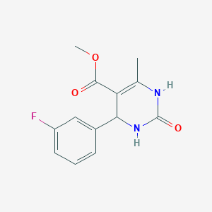 molecular formula C13H13FN2O3 B5187887 Methyl 4-(3-fluorophenyl)-6-methyl-2-oxo-1,2,3,4-tetrahydropyrimidine-5-carboxylate 