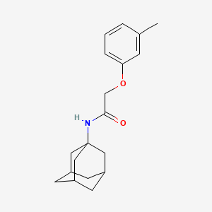 molecular formula C19H25NO2 B5188013 N-(1-adamantyl)-2-(3-methylphenoxy)acetamide 