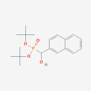 molecular formula C19H27O4P B051882 Bis[(2-methylpropan-2-yl)oxy]phosphoryl-naphthalen-2-ylmethanol CAS No. 132541-51-6